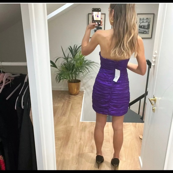 Zara Lilac Purple Sleeveless Mini Draped Dress 9361/308 Party Co… - Picture 4 of 4
